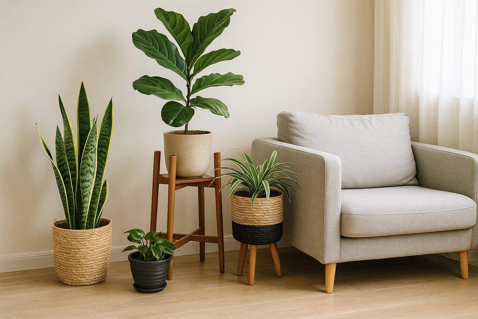 観葉植物のおしゃれな飾り方イメージ