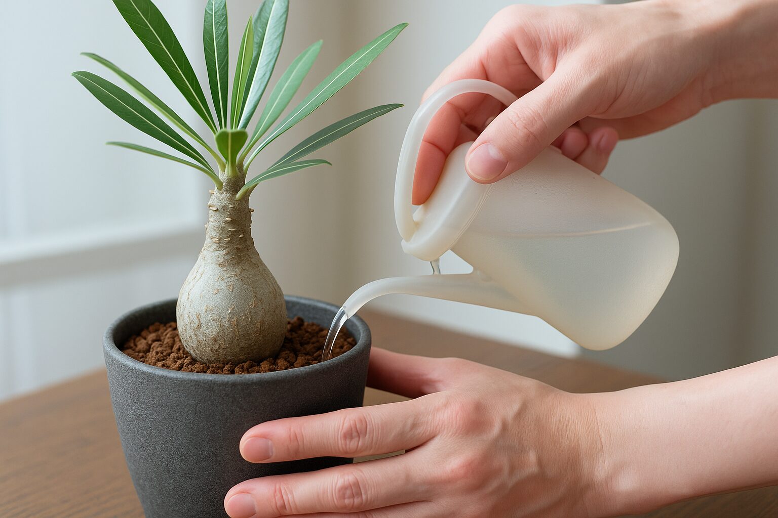 植え替え後の水やり